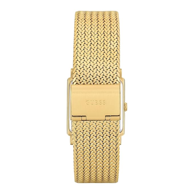 Guess Square 28mm Champagne Dial Analog Women Watch - U1388L2M - Image 6