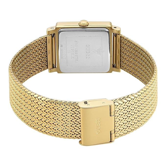 Guess Square 28mm Champagne Dial Analog Women Watch - U1388L2M - Image 4